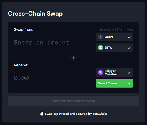 ZetaChain Crosschain Swap