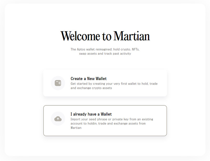 Martian wallet