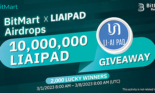 Аирдроп 5000 LIAIPAD от BitMart и Li Ai Pad