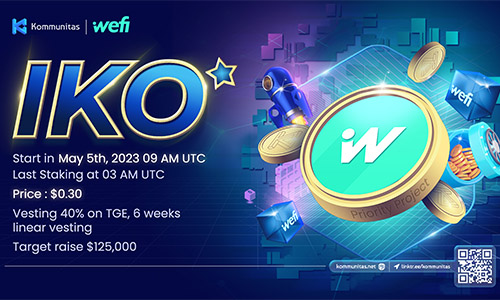 IDO WeFi (WEFI) на Kommunitas [05 мая 2023]