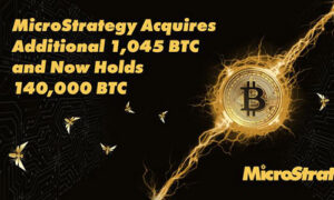 Microstrategy увеличивает свой баланс еще на 1045 BTC