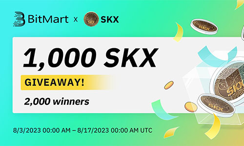 Аирдроп 0,5 SKX от BitMart и SKX Global