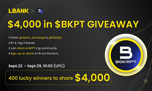 Аирдроп $10 в токенах BKPT от биржи LBank