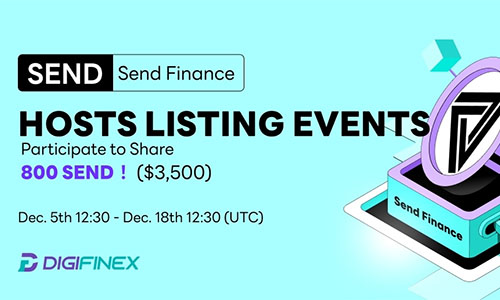Аирдроп токенов SEND от биржи DigiFinex и платформы Send Finance