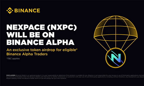 Листинг Nexpace (NXPC) состоится на Binance Alpha