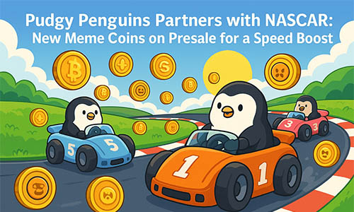 Pudgy Penguins сотрудничает с NASCAR