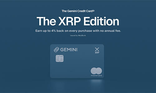 Gemini представляет кредитную карту XRP