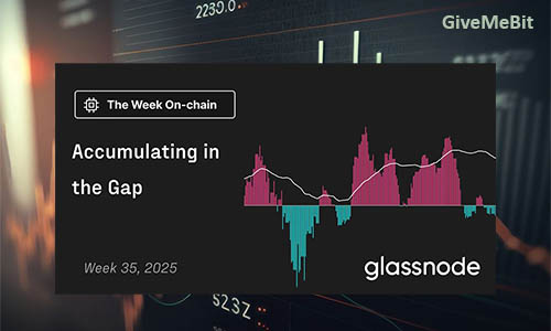 Отчет Glassnode: неделя 35, 2025 — «Накопление в разрыве»