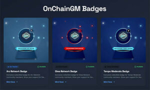 OnchainGM: минтим бейджи в Arc, GIWA и Tempo