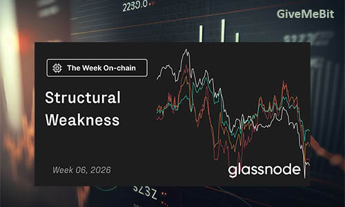Отчет Glassnode: неделя 06, 2026 — «Структурная слабость»
