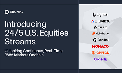 Chainlink предоставил мгновенные потоки данных для американских акций