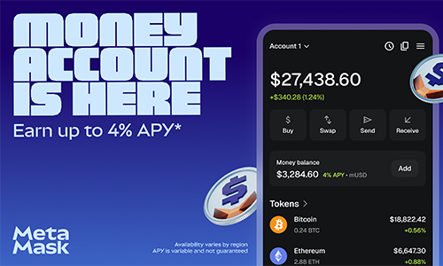MetaMask запускает Money Account на Monad с доходностью 4%