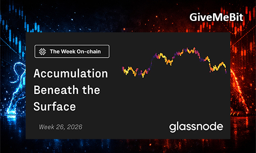 Отчет Glassnode: неделя 26, 2026 — «Накопление под поверхностью»