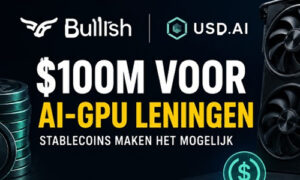 Компания Bullish предоставила USD.AI кредитную линию в размере $100 млн.