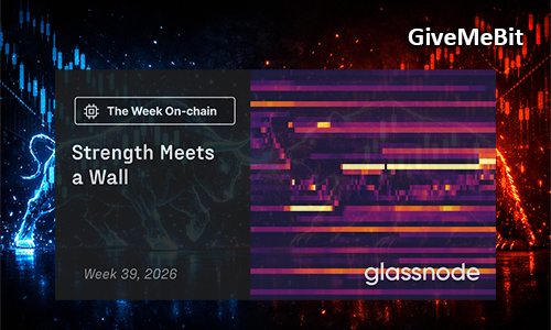 Отчет Glassnode: неделя 39, 2026 — «Сила встречает стену»