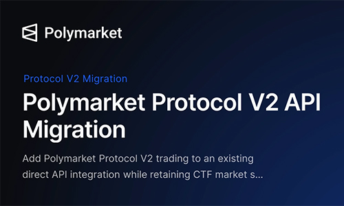 Polymarket готовится к переходу на V2 ко 2 ноября